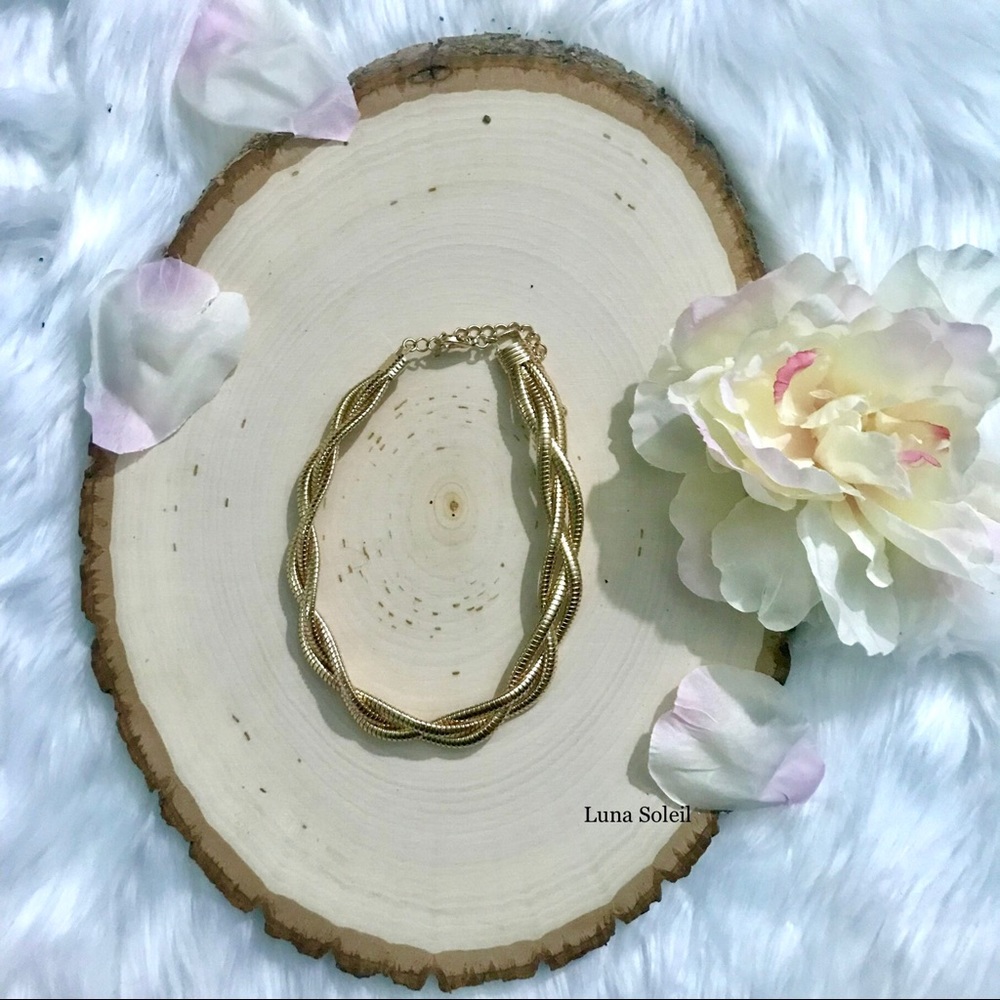 Maisie Braided Gold Choker